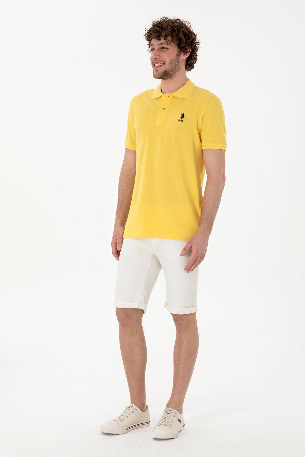 Erkek Slim Fit Polo Yaka A__k Mavi Basic Ti__rt Sepette S_rpriz _ndirim - U.s. polo assn фото 4