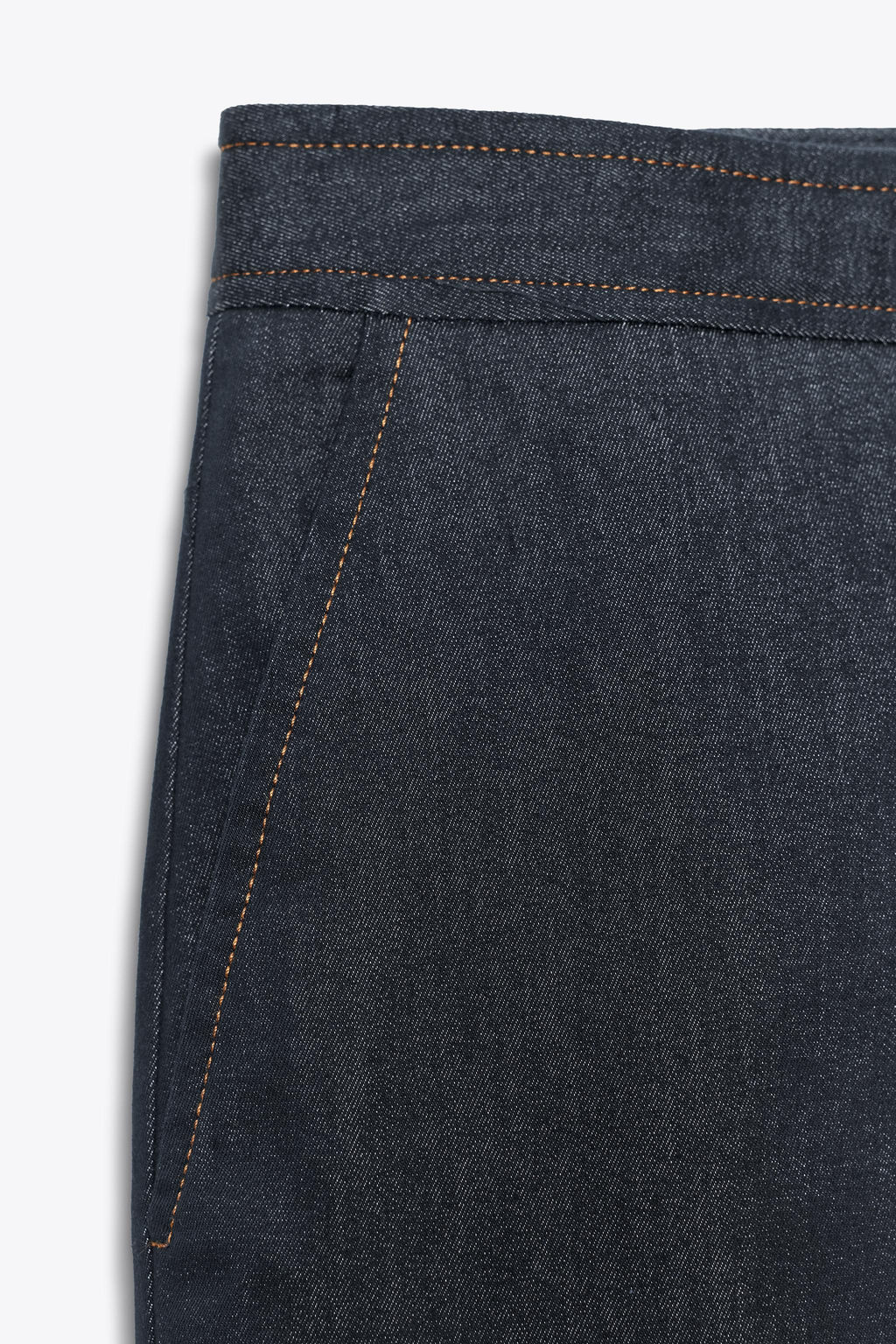 CONTRAST TOPSTITCH TROUSERS