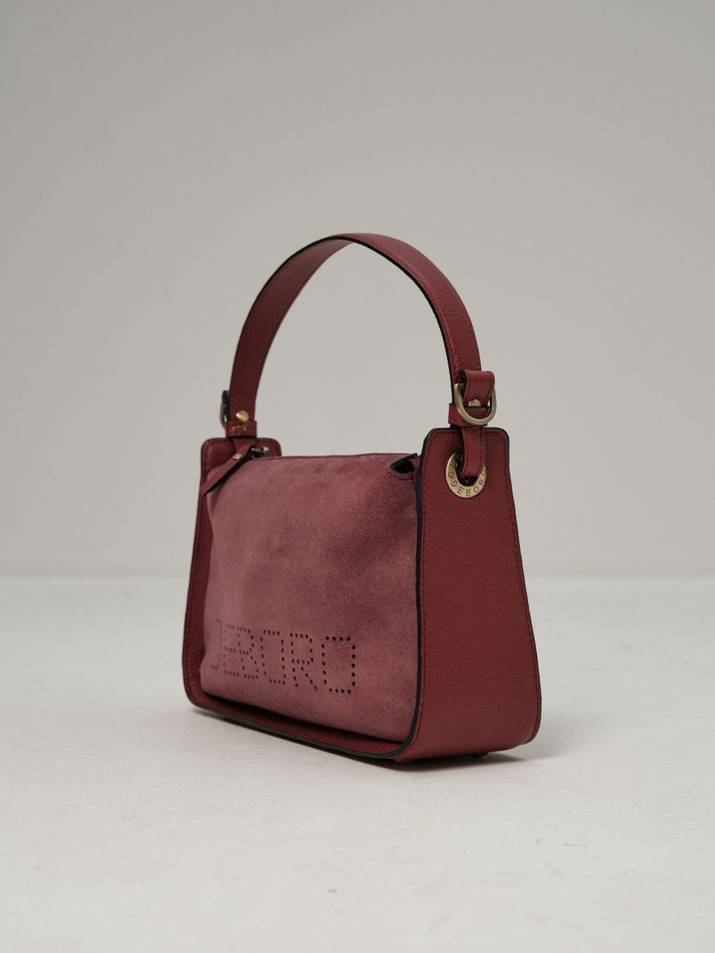 Сумка замшевая на плечо Deboro 30790 бордовое вино