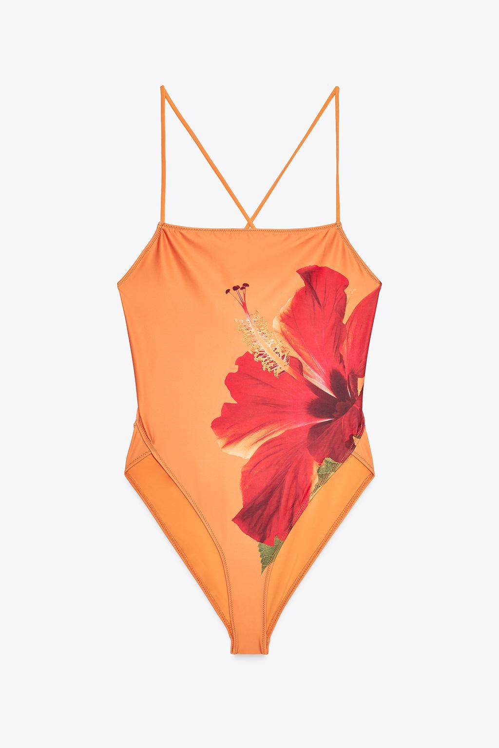 FLORAL PRINT SWIMSUIT - Zara фото 6