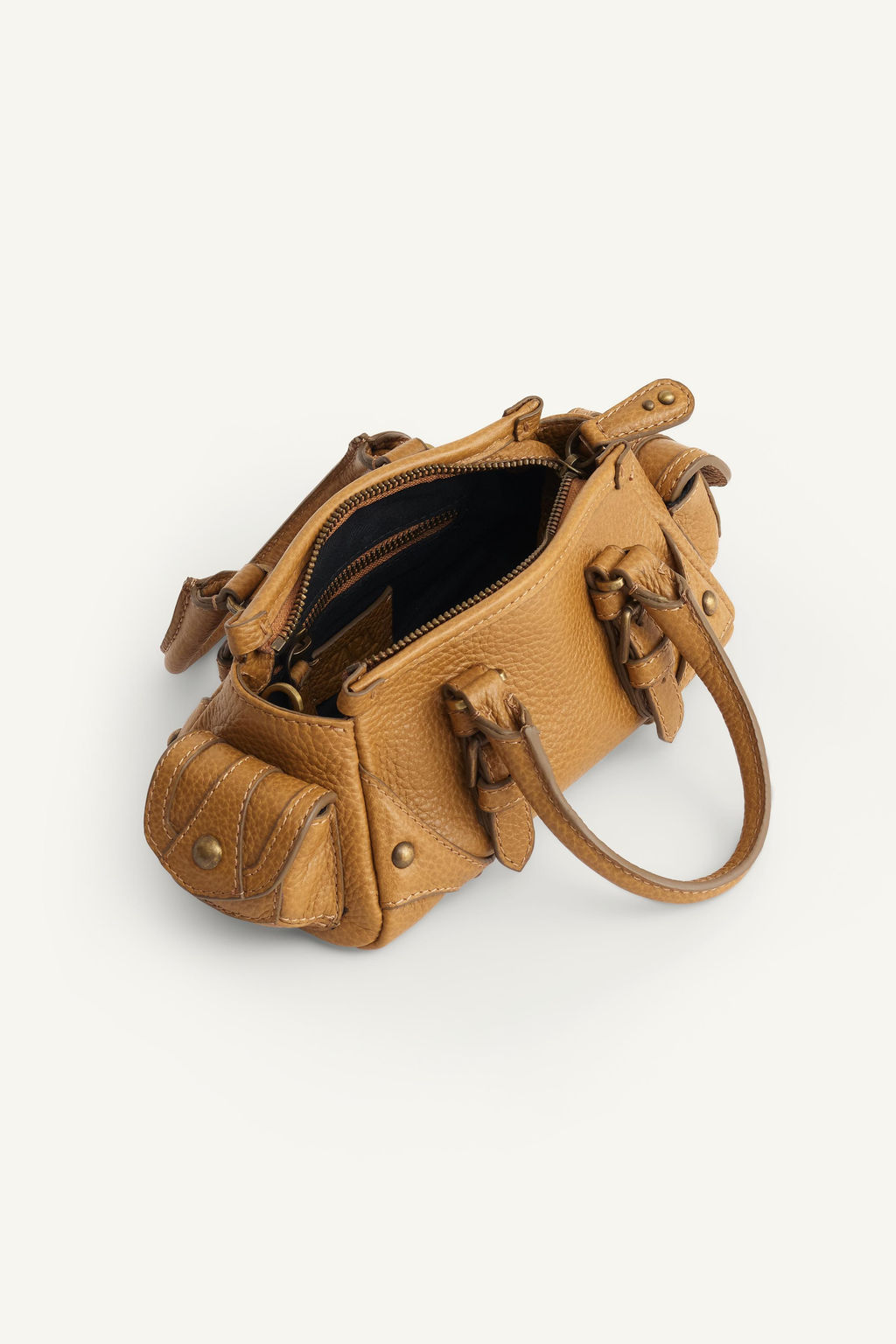 MINI LEATHER BOWLING LIMITED EDITION BAG - Zara фото 4