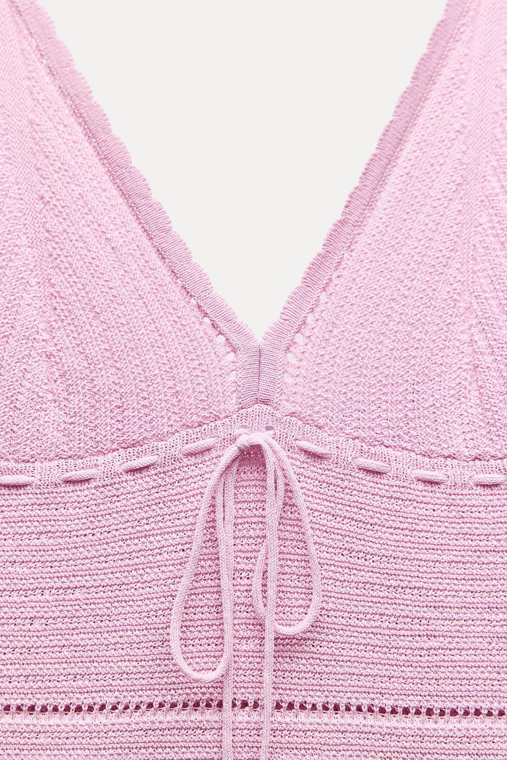 POINTELLE KNIT TOP - Zara фото 7