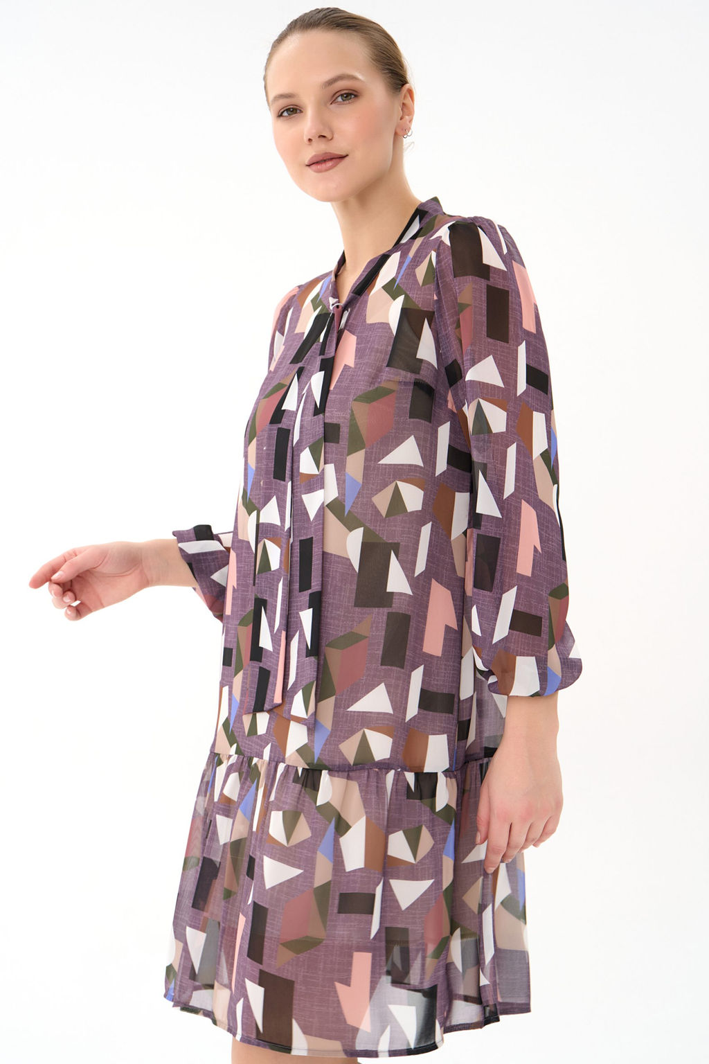 Платье Нежный акцент 2 (лиловый)