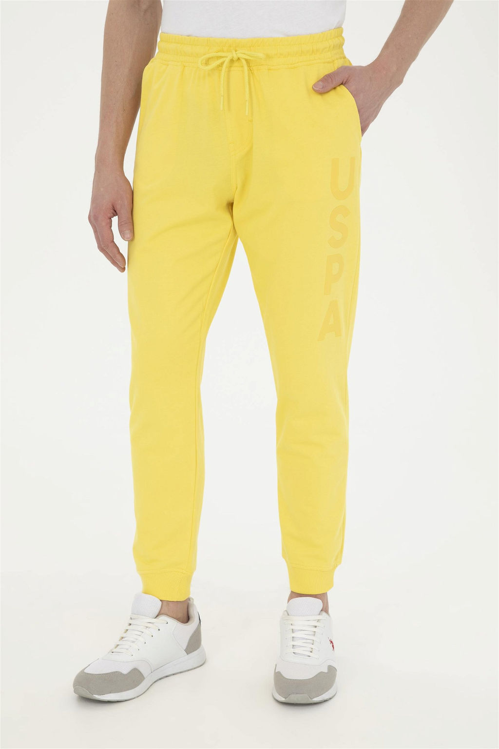 Мужские желтые спортивные штаны - U.s. polo assn фото 2