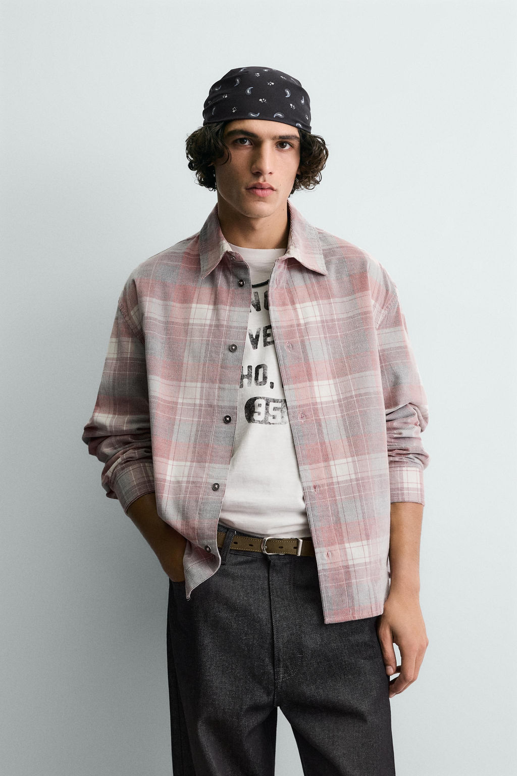 CORDUROY CHECK SHIRT - Zara фото 10