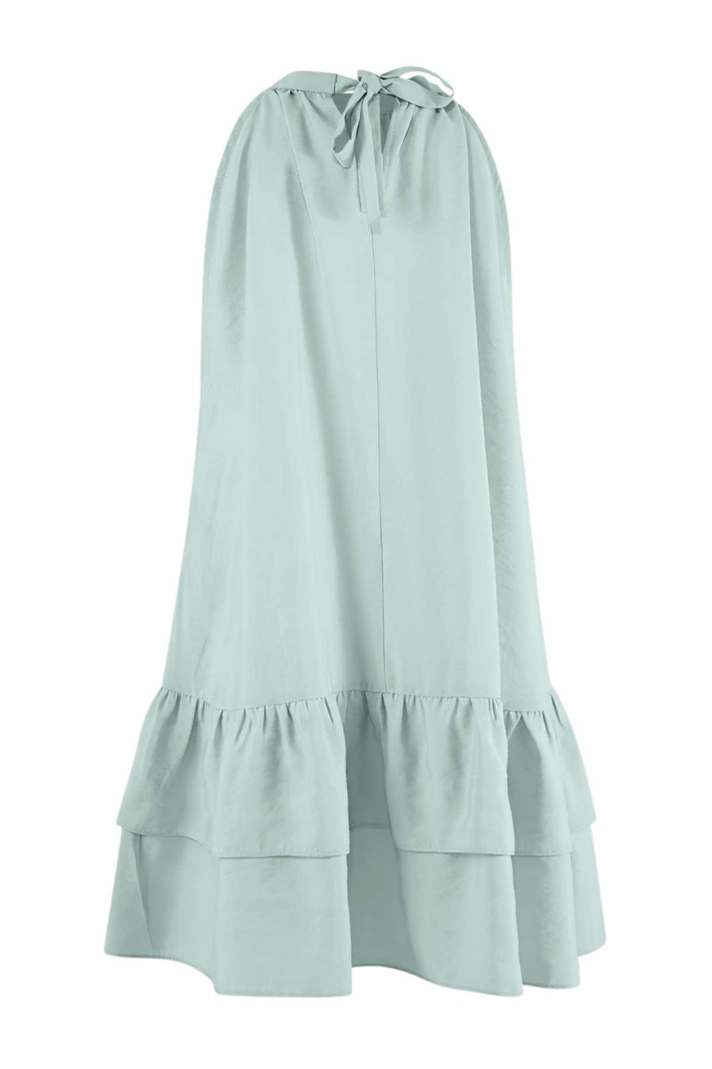 More Sustainable Ac?k Mavi Modal Midi Dokuma Elbise TWOSS26EL00299 - Trendyolmilla фото 2