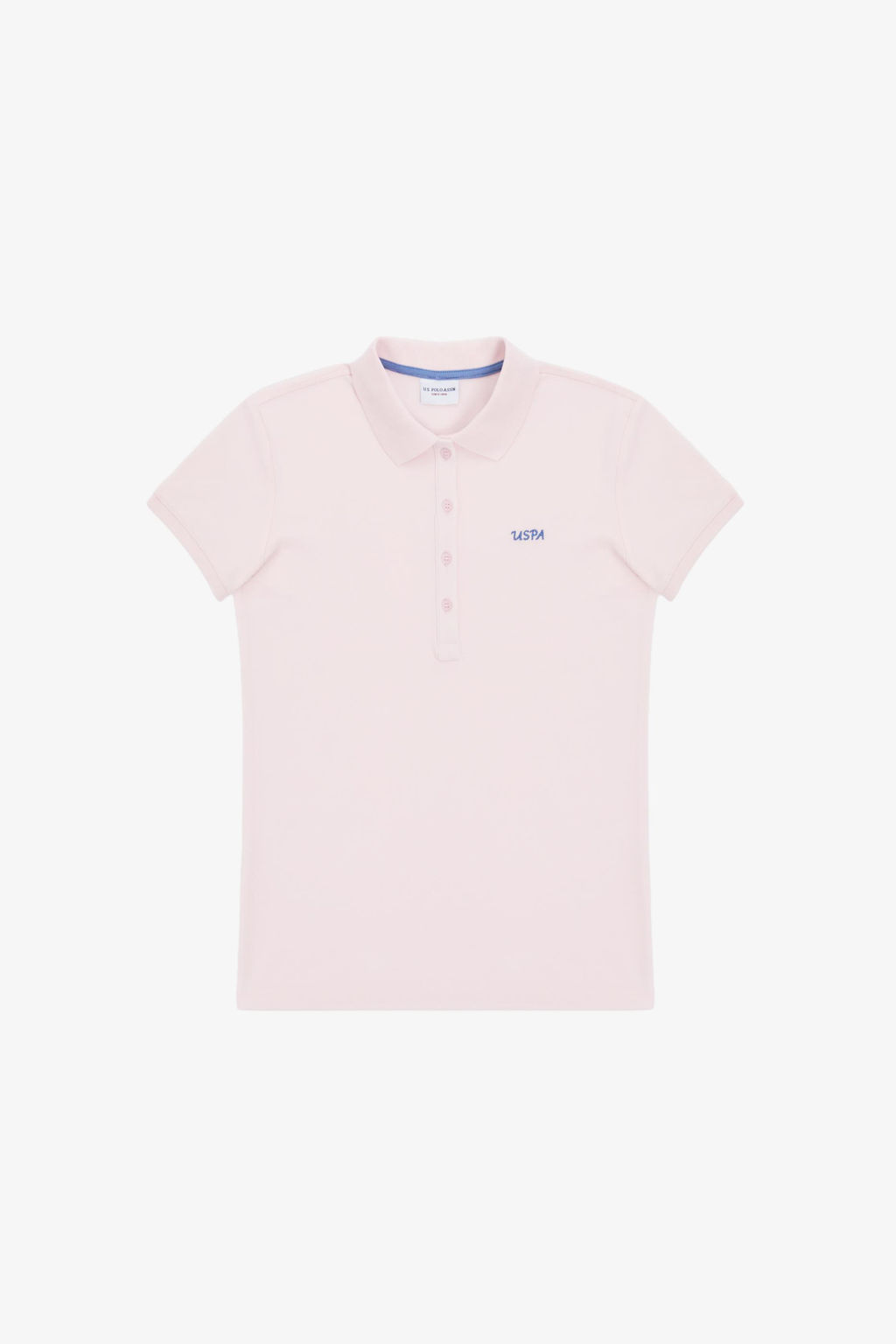 Kad_n A__k Pembe Polo Yaka D__me Detayl_ Basic Ti__rt - U.s. polo assn фото 6