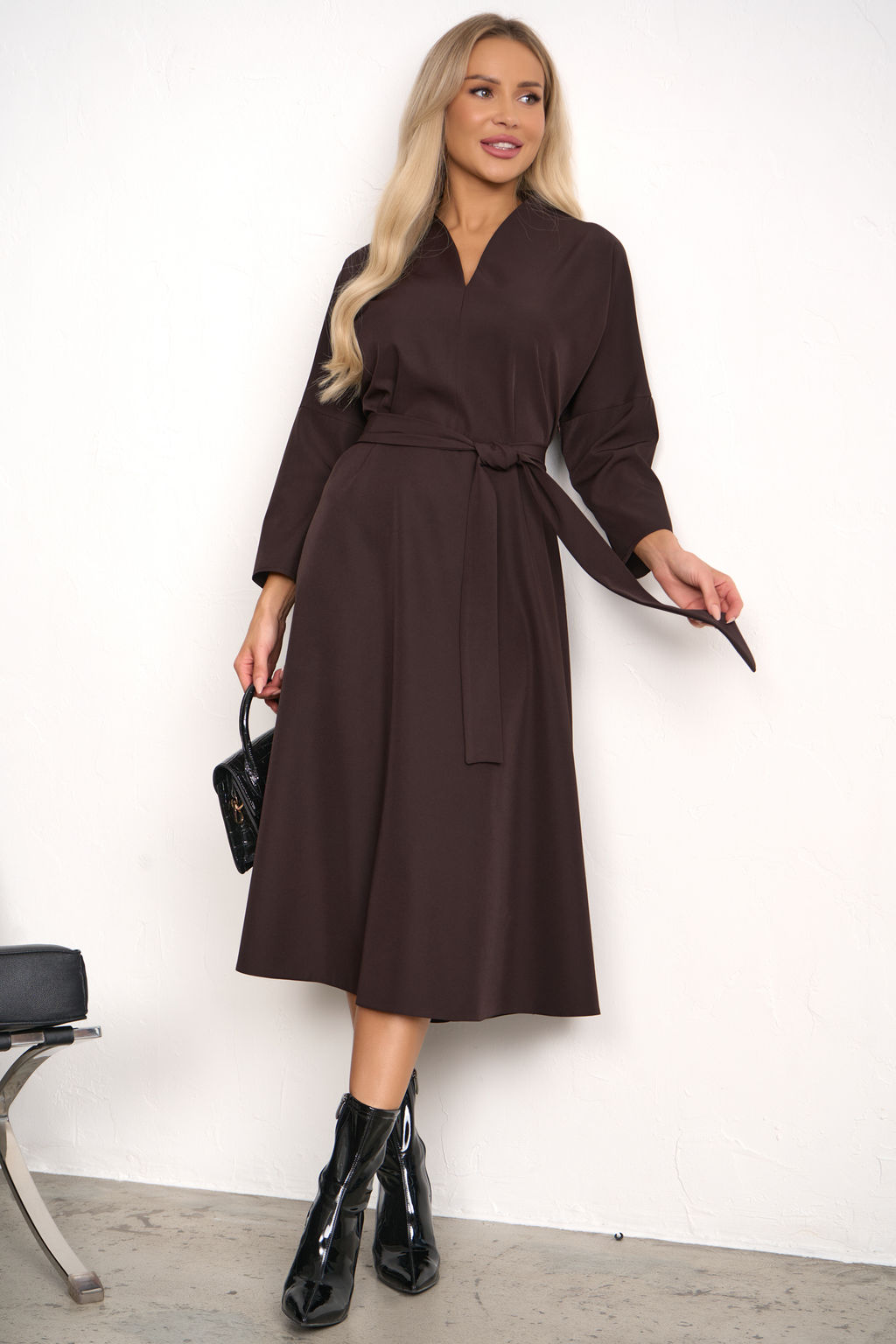 Платье Турин (шоколадный) Р11-1222/4 - Николь фото 3