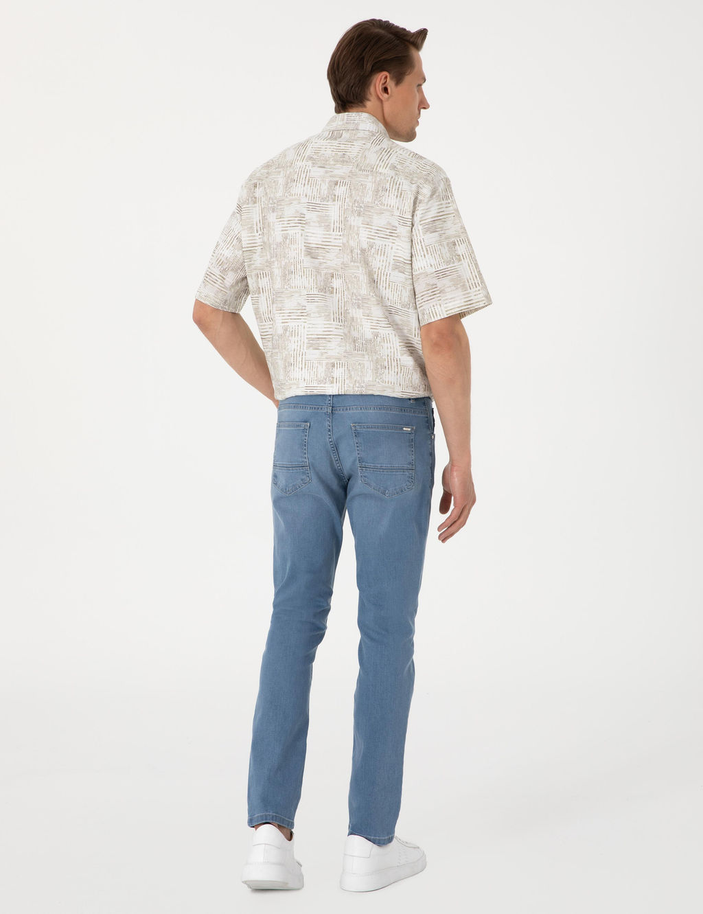 A__k Mavi Slim Fit Jean Pantolon