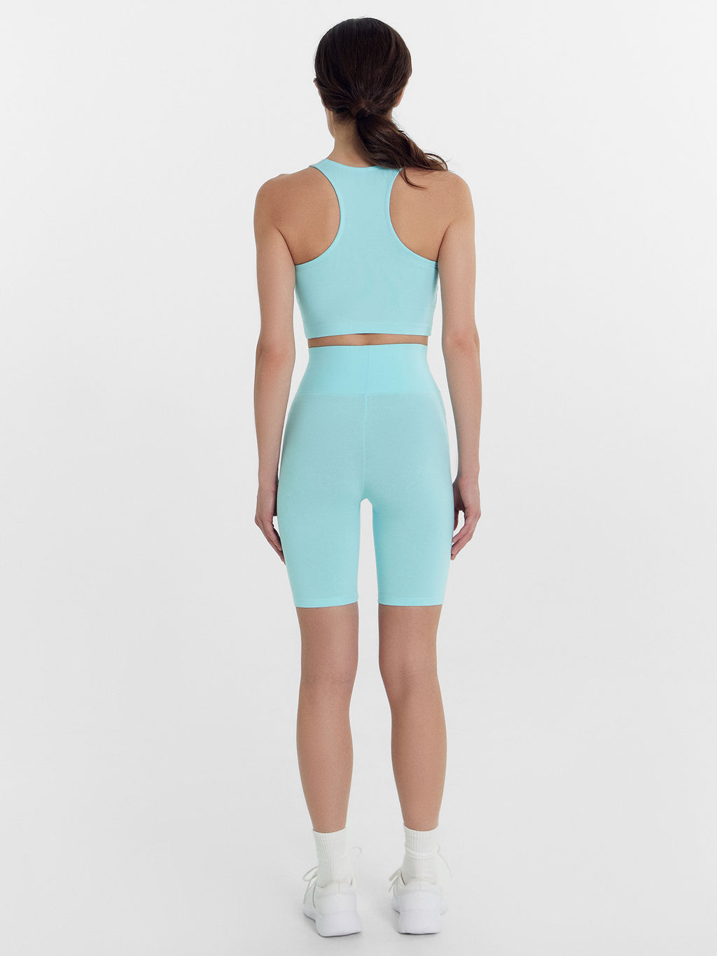 Комплект женский (топ, шорты) лазурно-голубой светлая лазурь 372525 - Mark formelle фото 3