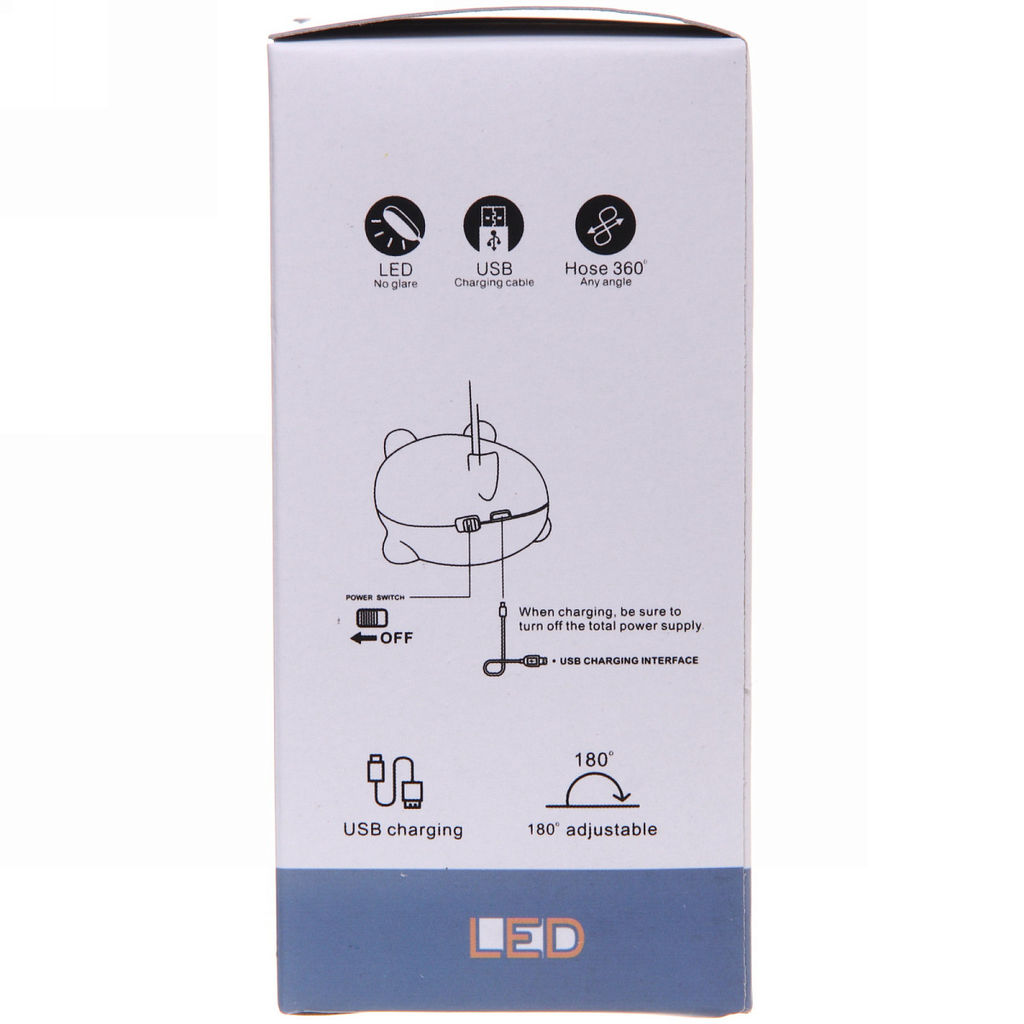 Цена за 2 шт. Светильник настольный "Marmalade-Мишка" LED 28,5*9,2*6,8см USB 5v 3w, Розовый