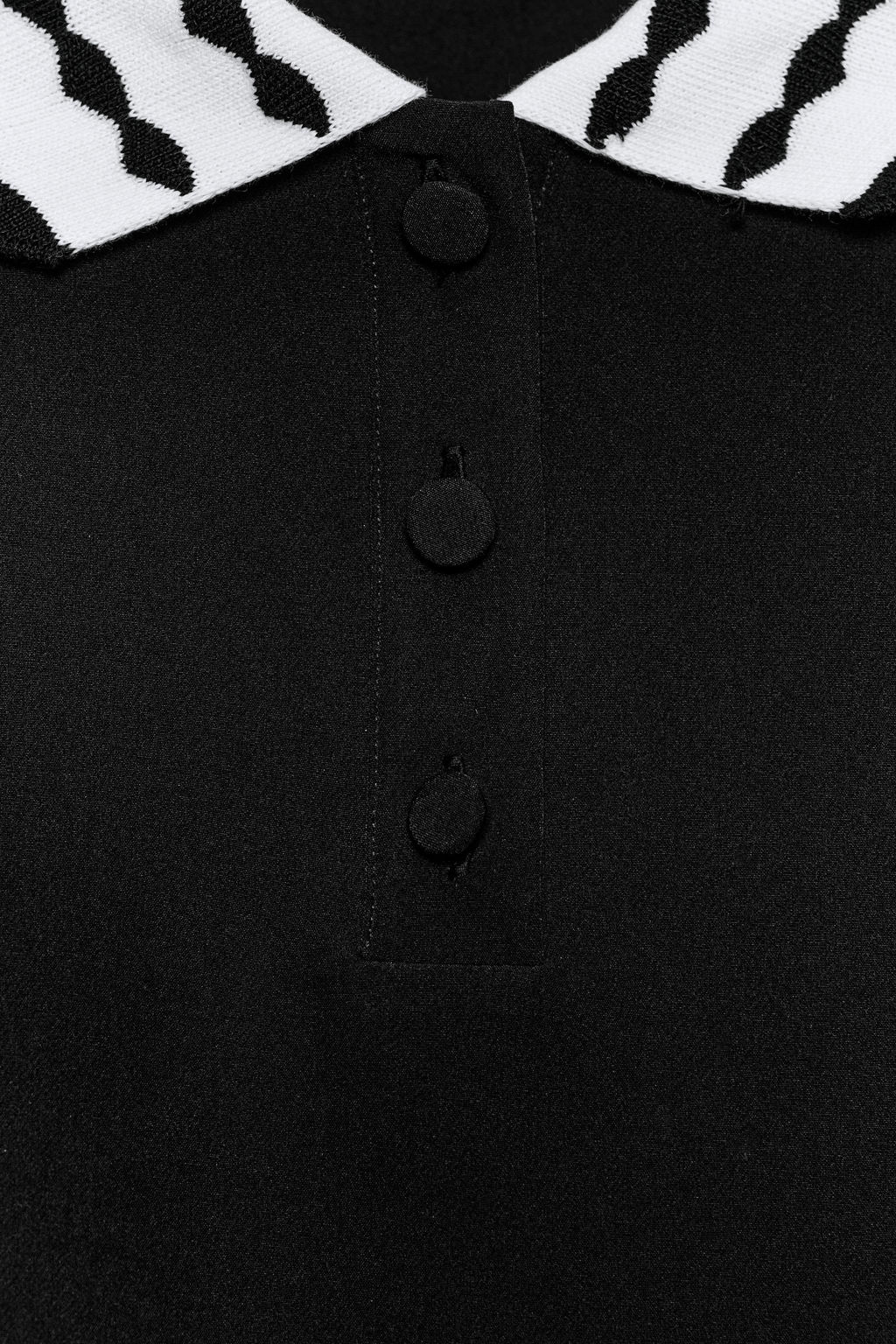 TOP POLO COMBINADO / Negro