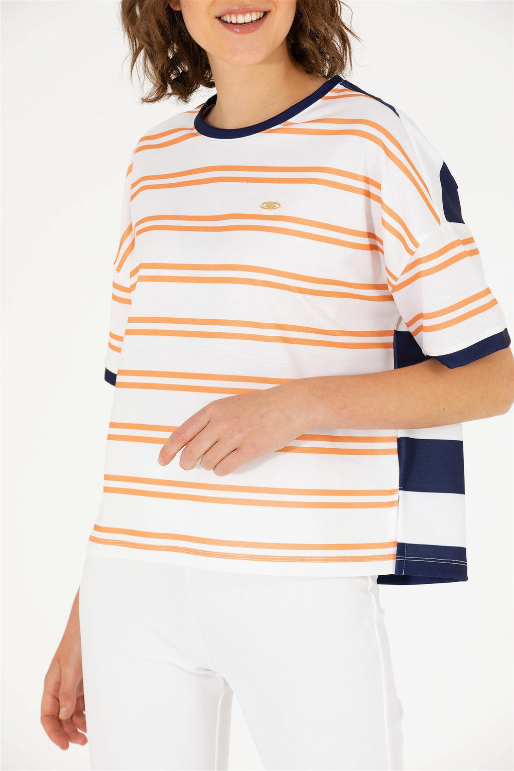 U. S. Polo Assn Женская футболка с круглым вырезом в виде плитки - U.s. polo assn фото 13