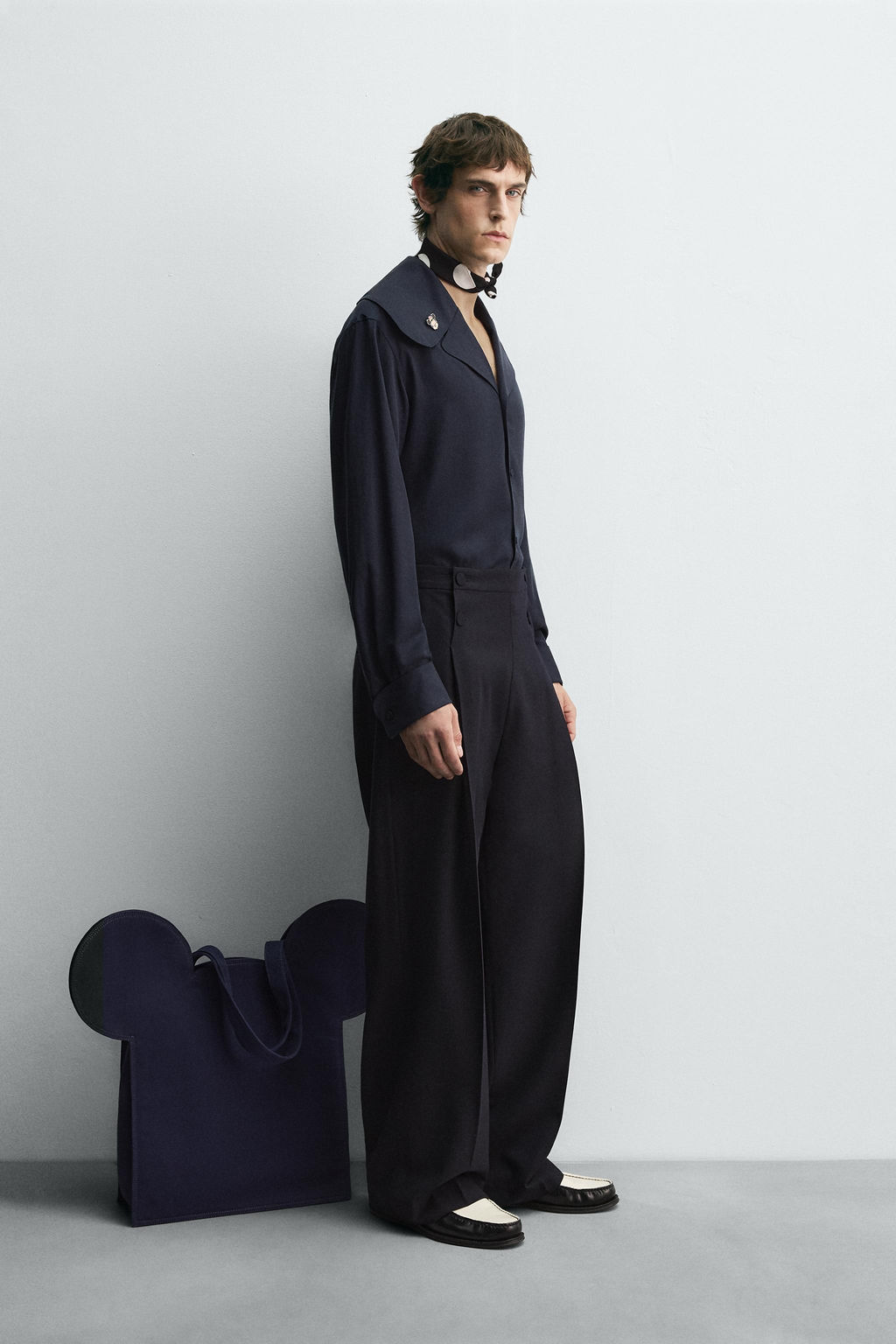 FLOWING SHIRT WITH PETER PAN COLLAR HARRY LAMBERT FOR ZARA X DISNEY  фото 4