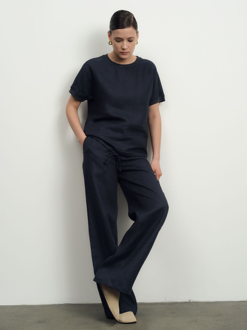 Брюки женские 52104-БР темно-синие