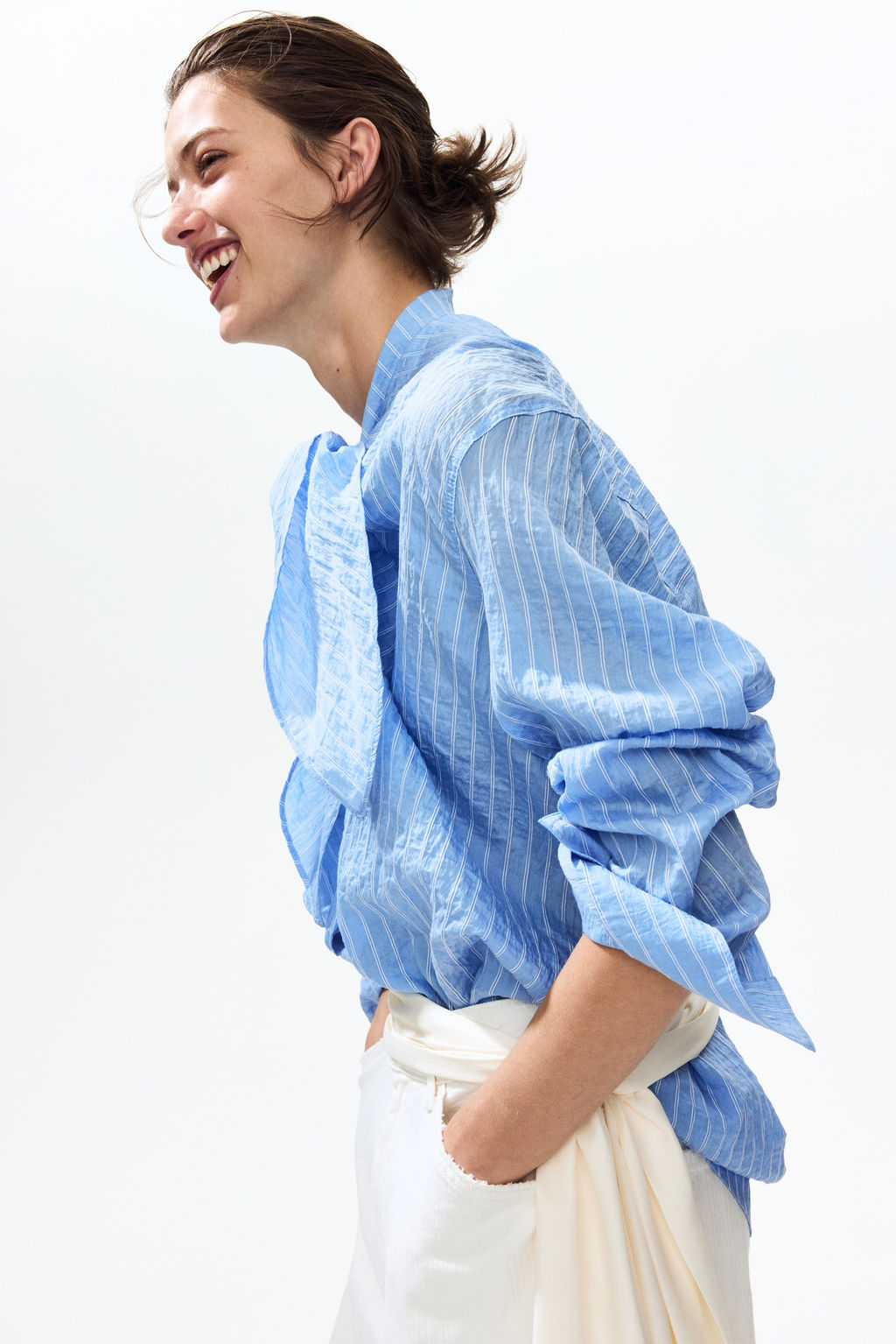 Camisa con cuello fular - H&m фото 7