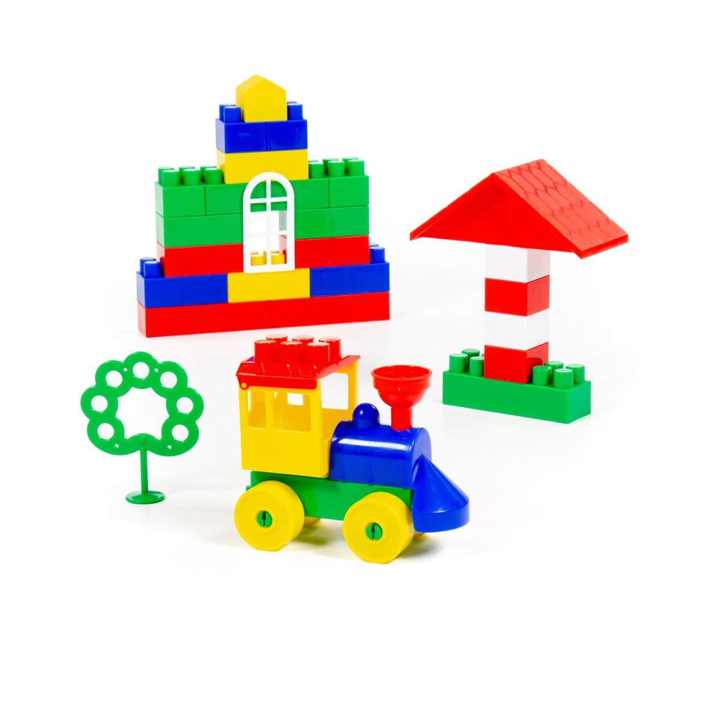 Конструктор Строитель (Мини, 44 элемента) (в мешке) - Полесье фото 3