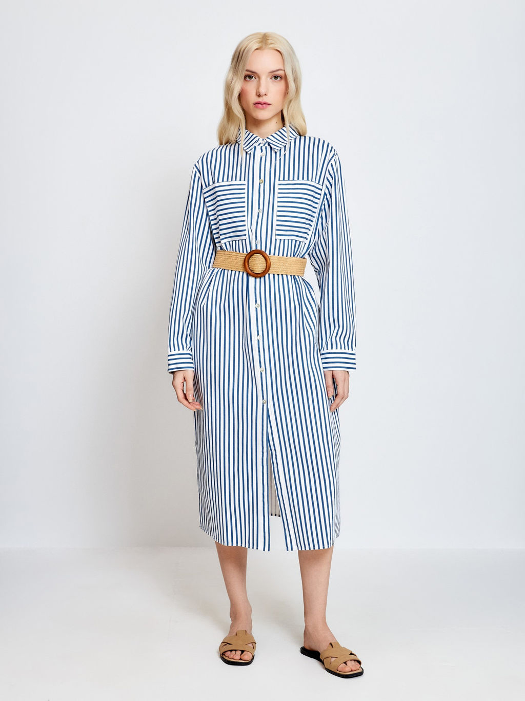 Платье джинсовое жен. Coralie полоска - Concept club фото 2