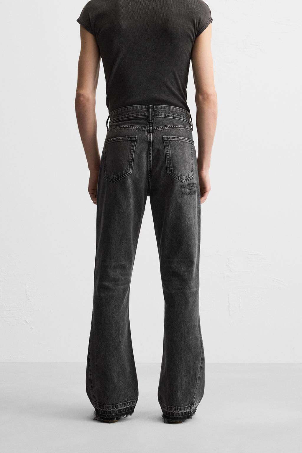 RIPPED FLARE FIT JEANS - Zara фото 3