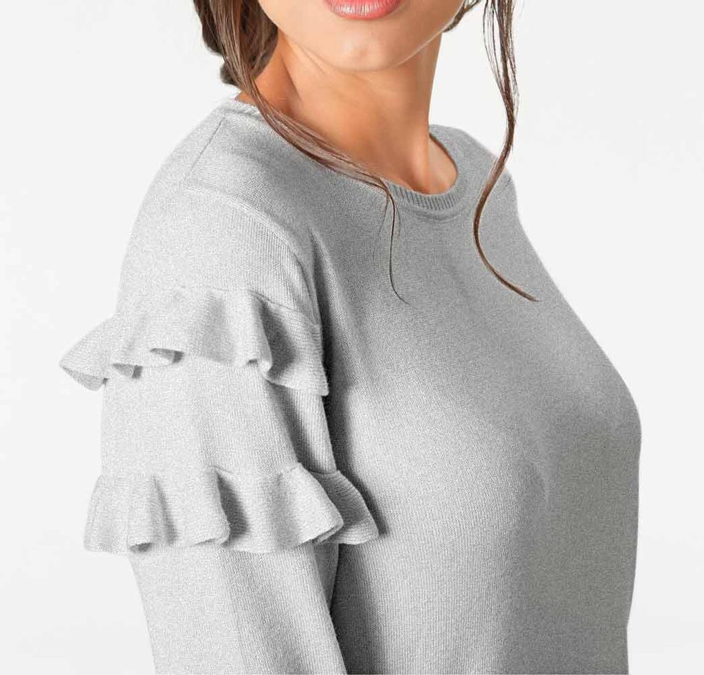 Пуловер, серый - Ashley brooke фото 8