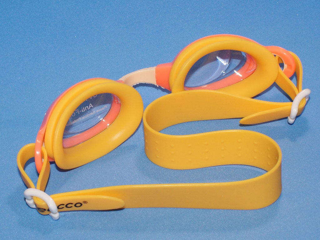 Очки для плавания SG1800-ОРН цвет желто-оранжевый