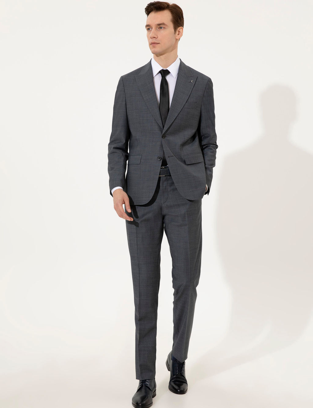 Siyah Slim Fit Tak_m Elbise - Cacharel фото 3