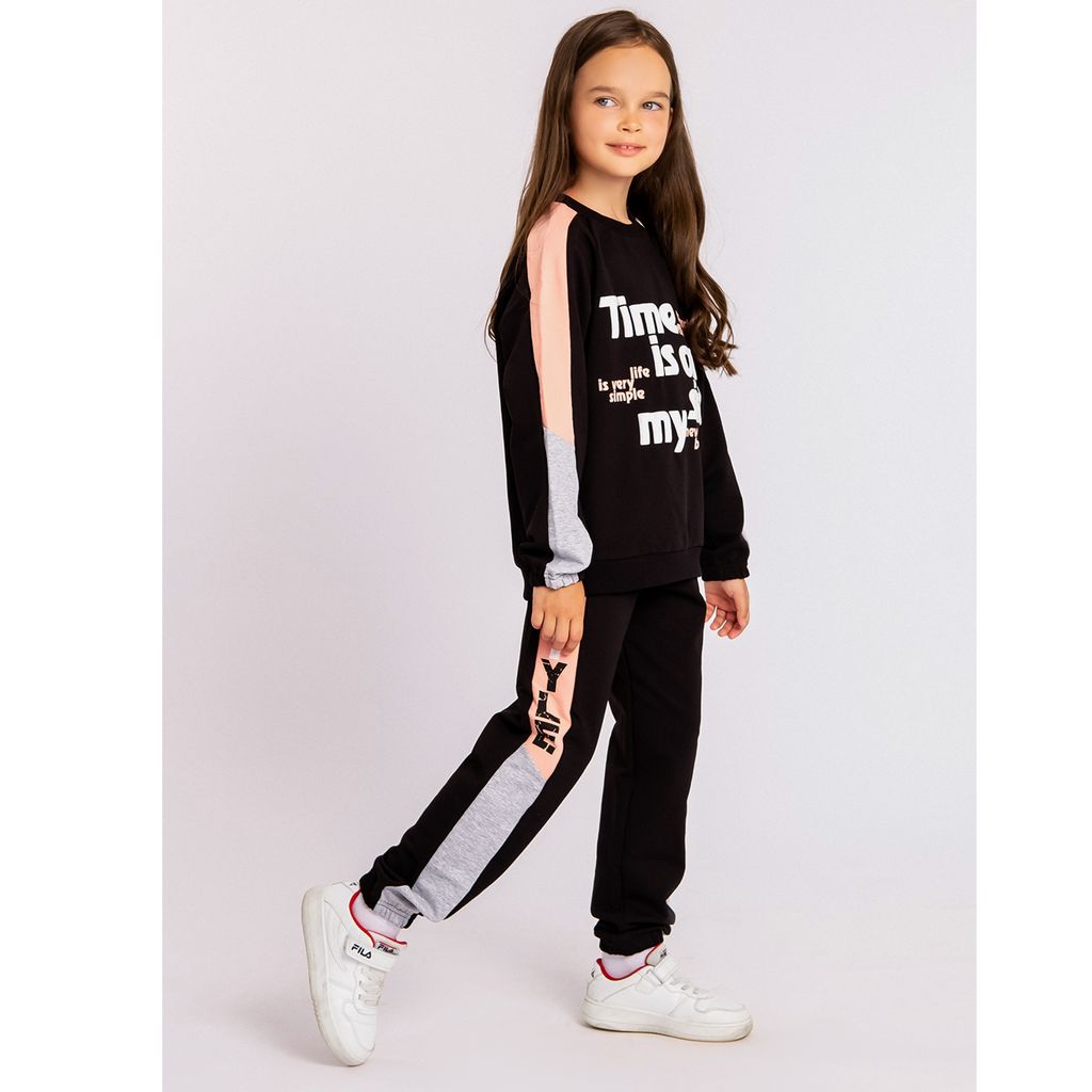 Костюм спортивный футер 2х нитка петля 8041300103 8041300103 купить оптом по цене 887 ?| Фабрика детской одежды Юлла - Youlala фото 2