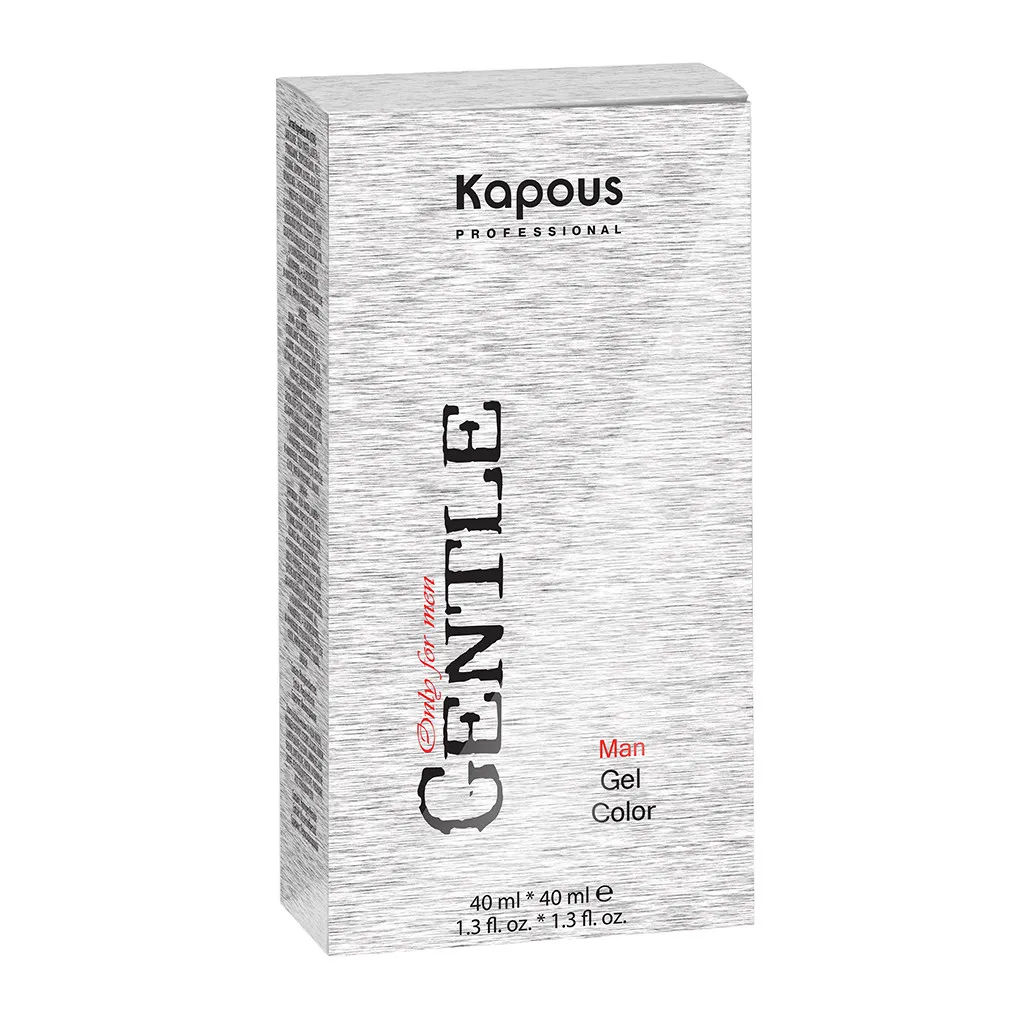 Kapous Гель - краска для мужчин без аммиака Gentlemen № 6 светло-коричневый, 40 мл+40 мл - Kapous professional фото 4