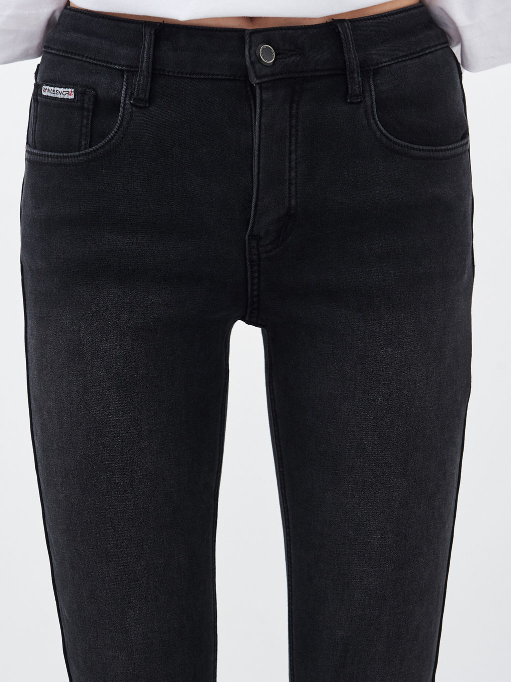 Утепленные женские джинсы широкого кроя на флисе - Mossmore фото 21