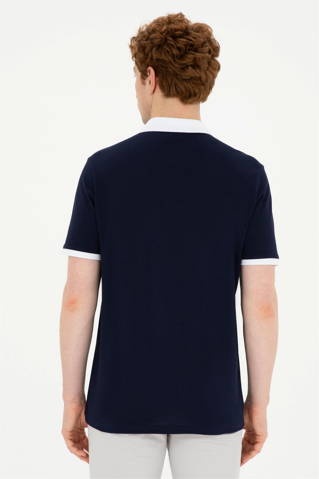 Мужская темно-синяя базовая футболка Неожиданная скидка в корзине - U.s. polo assn фото 5