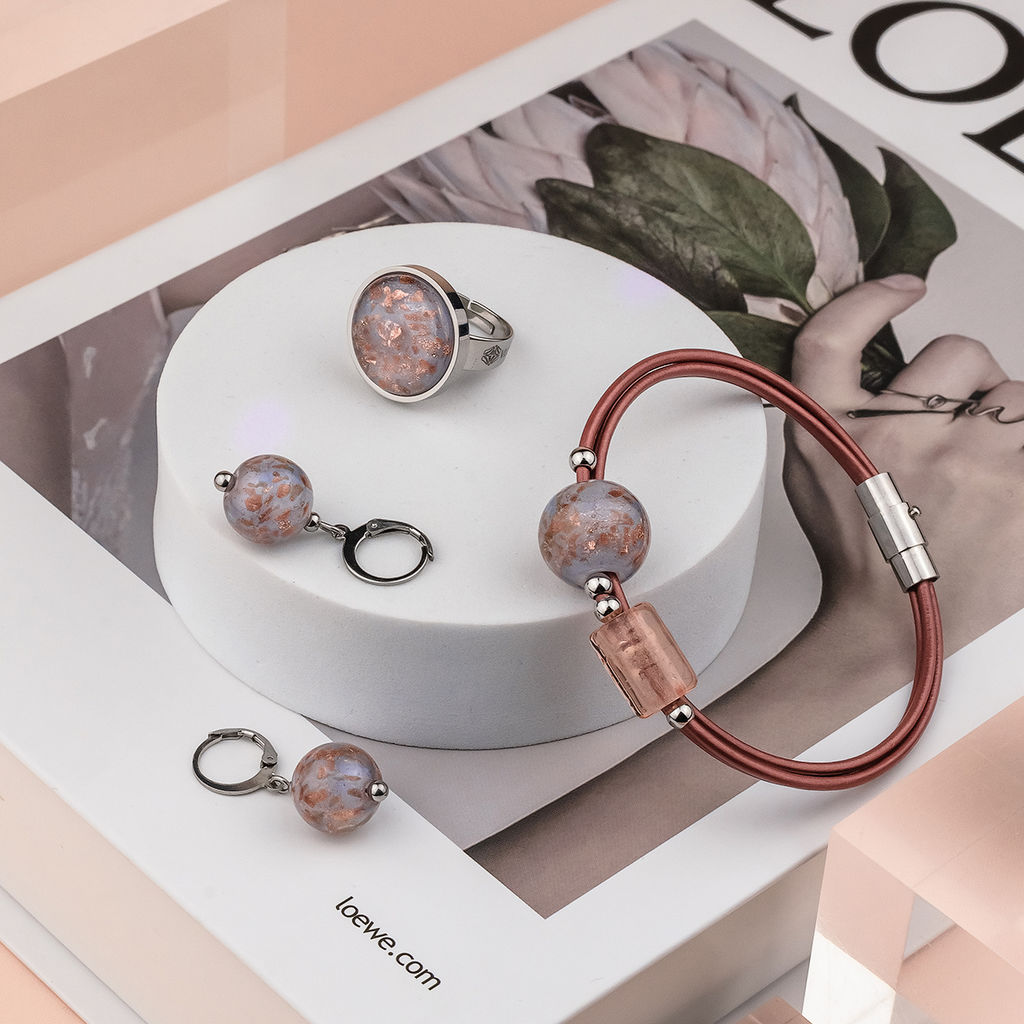 Серьги из муранского стекла LOVELY LS3519 - Vloes фото 3