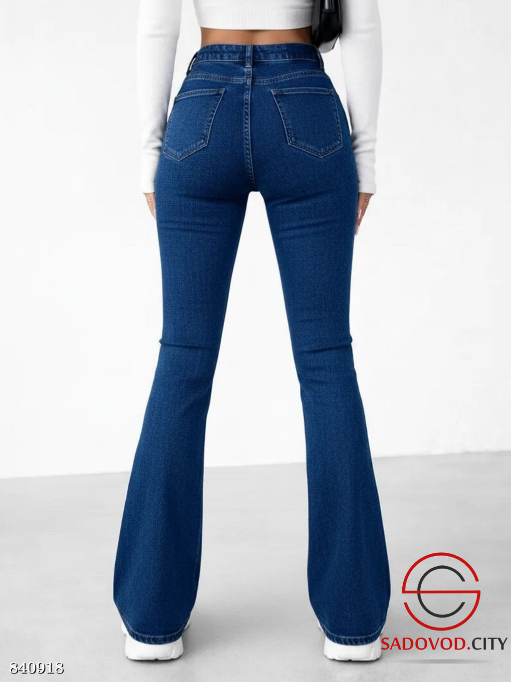 Джинсы клёш с высокой посадкой - Bruno фото 4