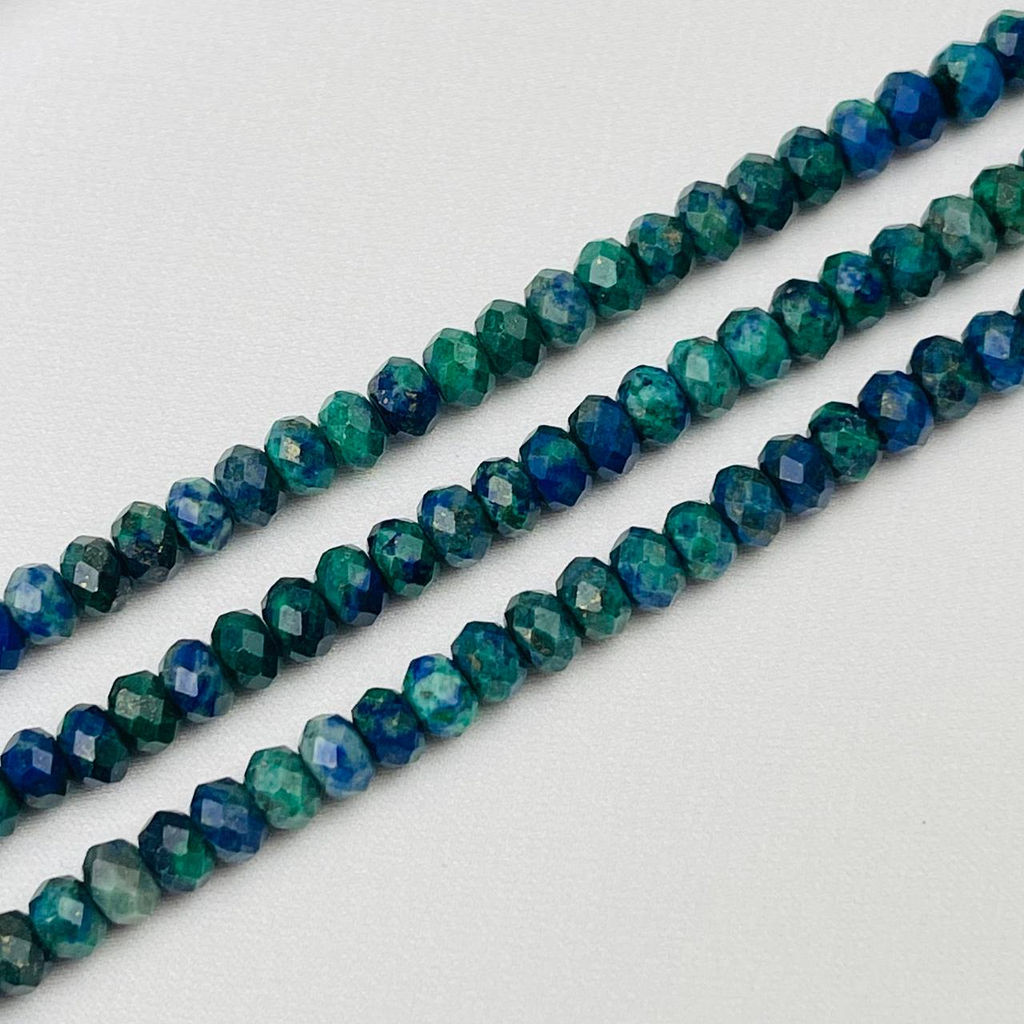 Бусины для украшений из Азурита (110 бусин)