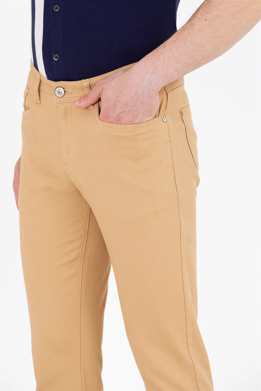U. S. Polo Assn / Мужские брюки из парусины светло-коричневого цвета - U.s. polo assn фото 5