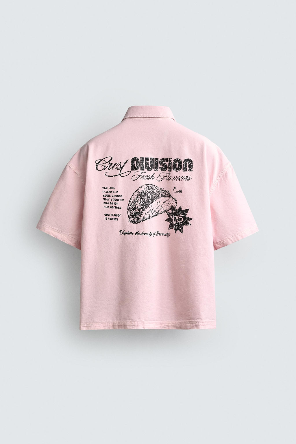 CAMISA RELAXED FIT COMBINADA / Rosa - Zara фото 10