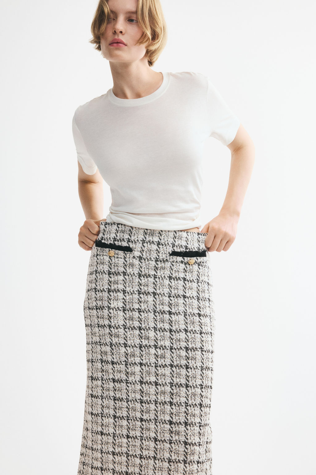 Falda en punto boucl? con flecos - H&m фото 2