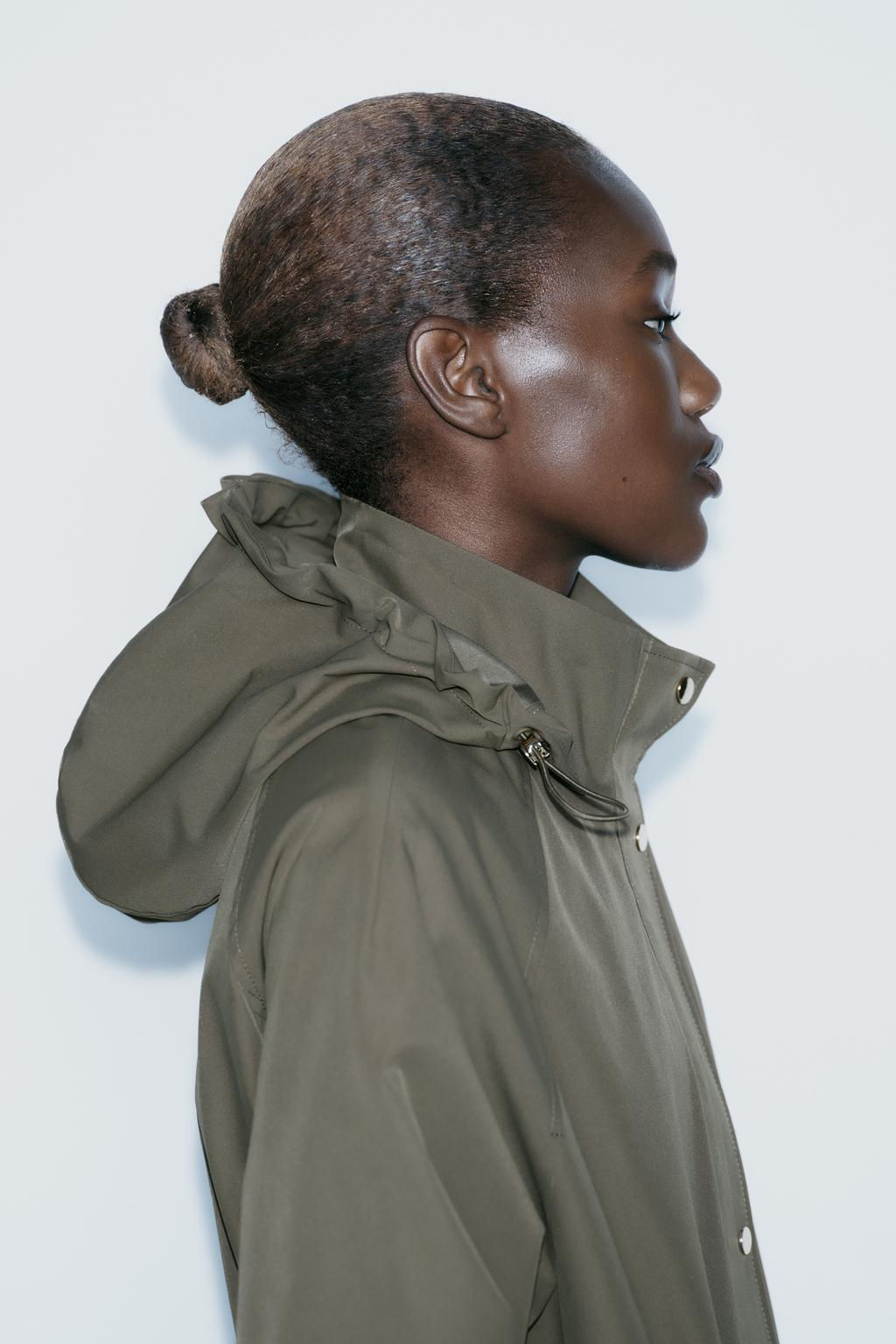 LONG TECHNICAL FABRIC JACKET - Zara фото 4