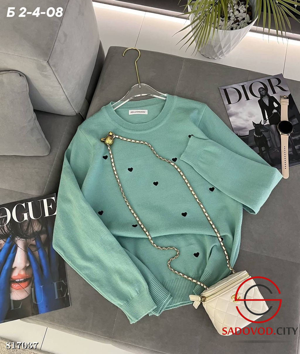 Свитер женский с сердечками - Bruno фото 2