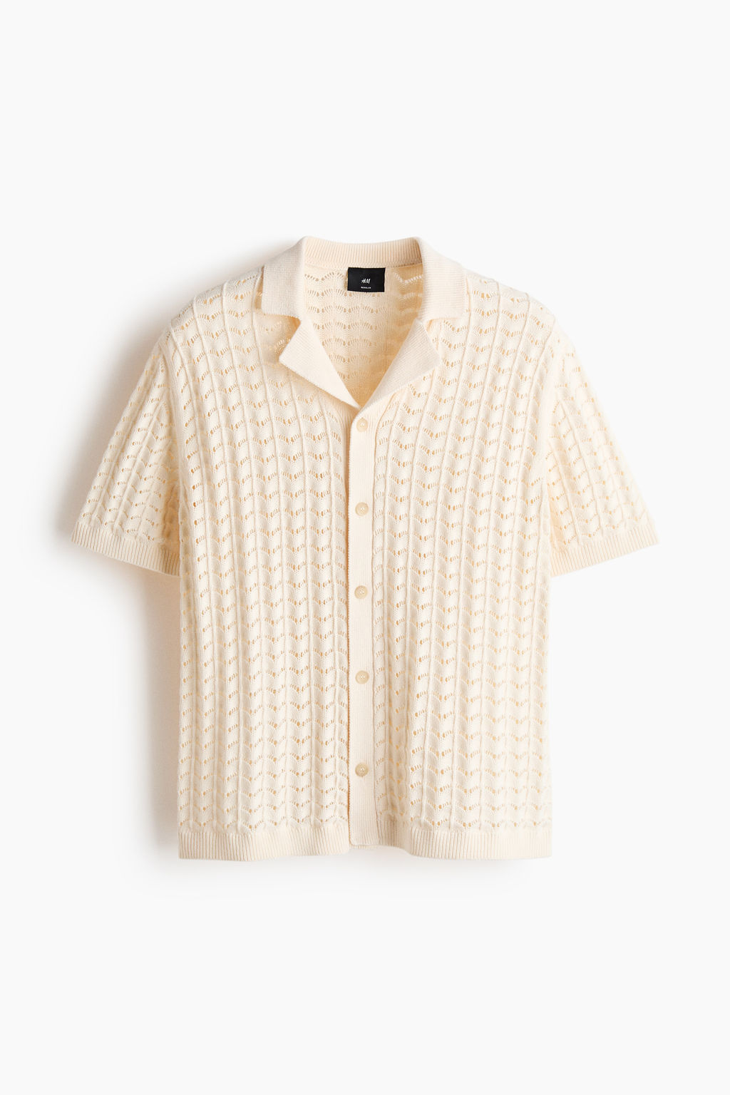 Camisa resort en punto pointelle Relaxed Fit - H&m фото 2