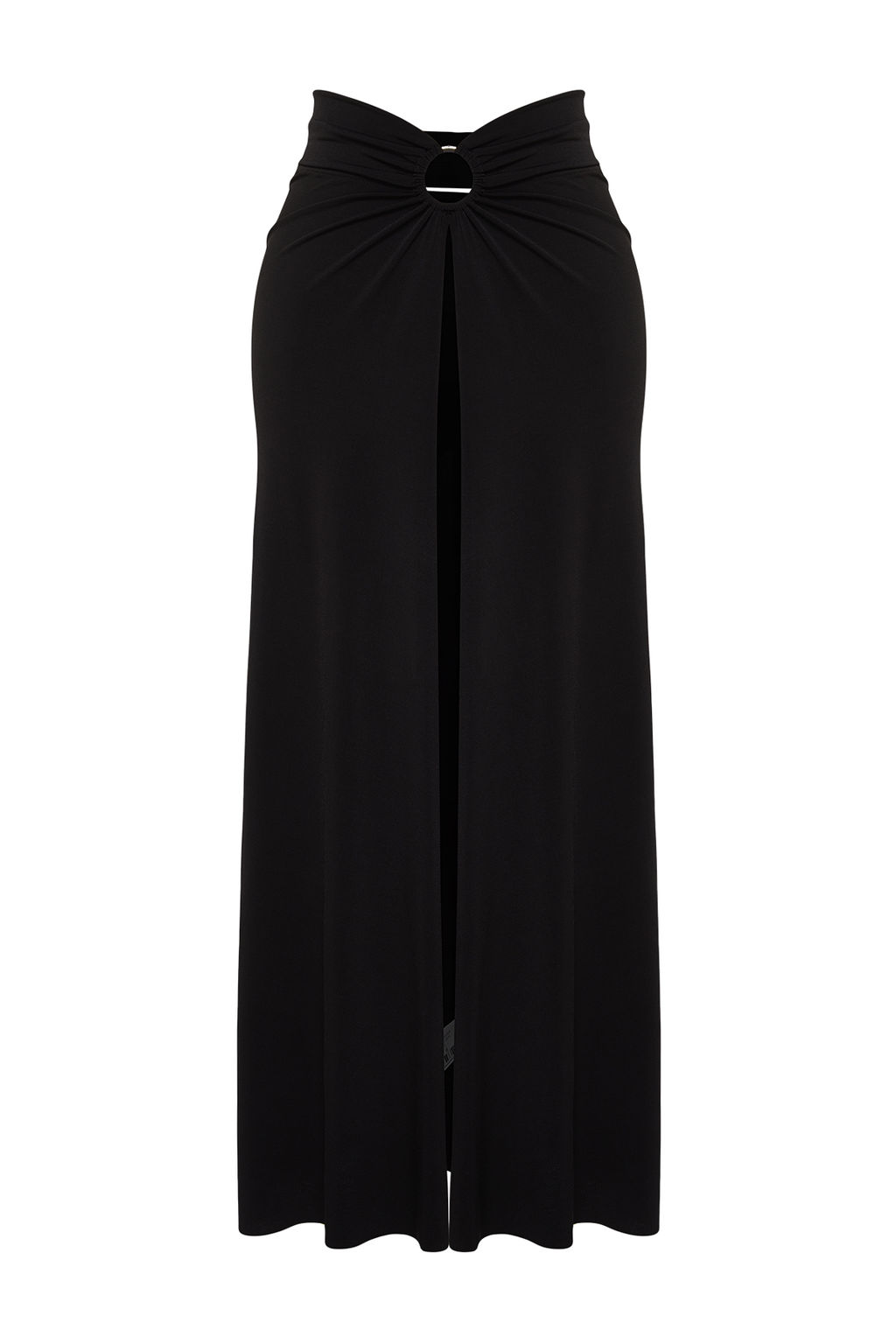 Siyah Maxi Orme Cut Out/Pencere Plaj Pareo TBESS24PR00008 - Trendyolmilla фото 6
