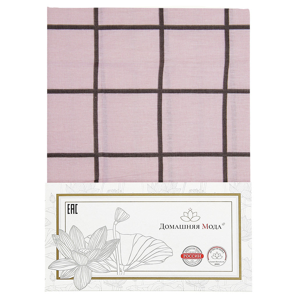 Простыня на резинке односпальная Таттерсол, пудровый 90х200см, свесы 27см, бязь Комфорт 121г/м2, хлопок 100%, упаковка классическая ПВХ 28х41см, Домашняя мода (Россия)  фото 5