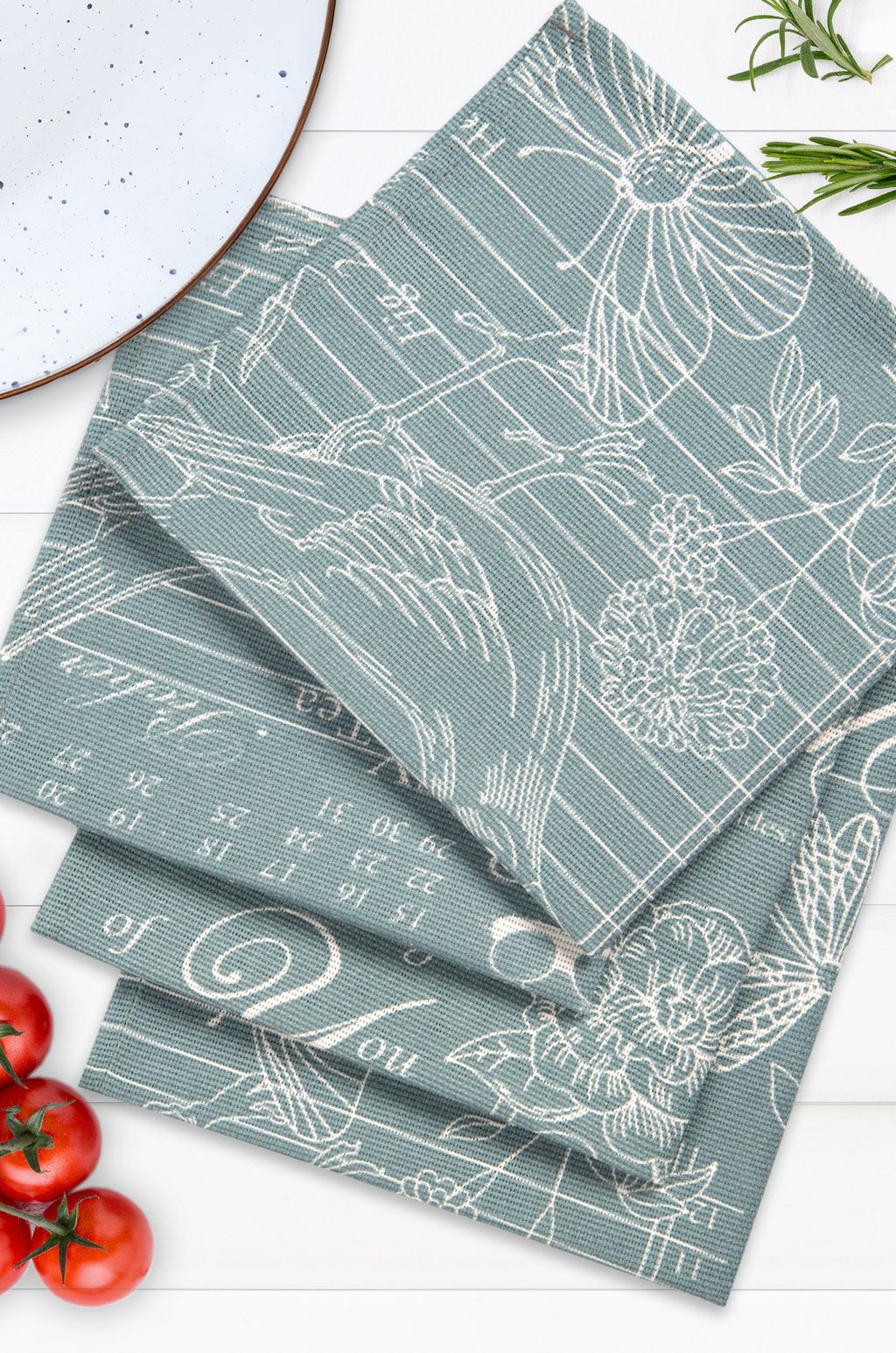 Набор салфеток из рогожки 4 шт Happy Fox Home  фото 26