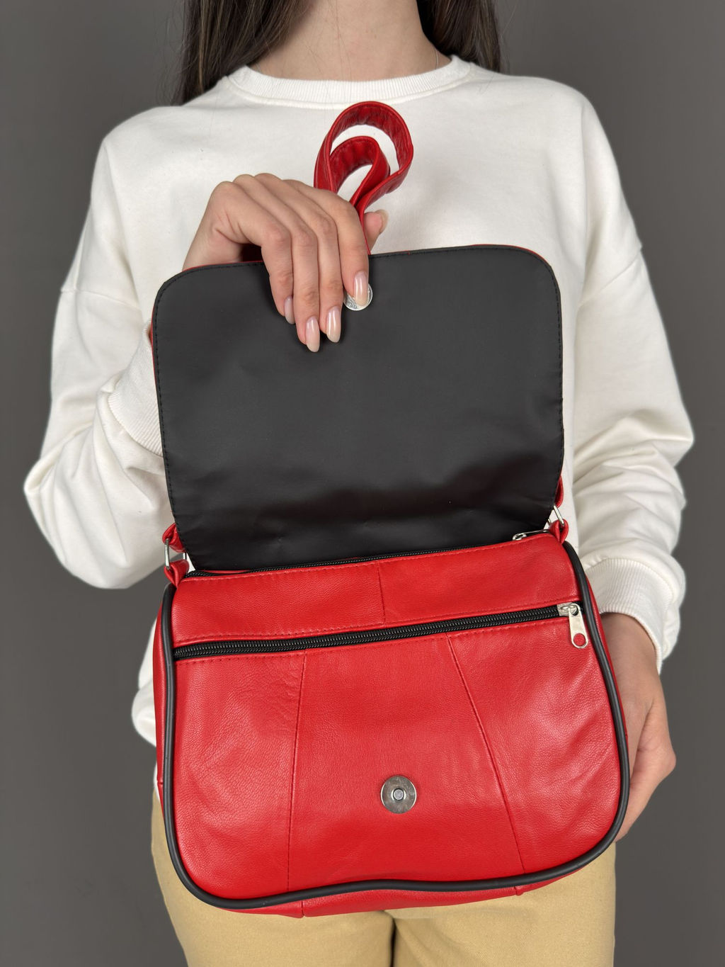 Сумка женская из телячьей кожи - Sefaro фото 8