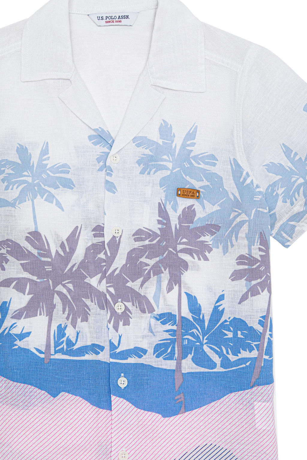 U. S. Polo Assn Синяя рубашка с коротким рукавом для мальчика - U.s. polo assn фото 2