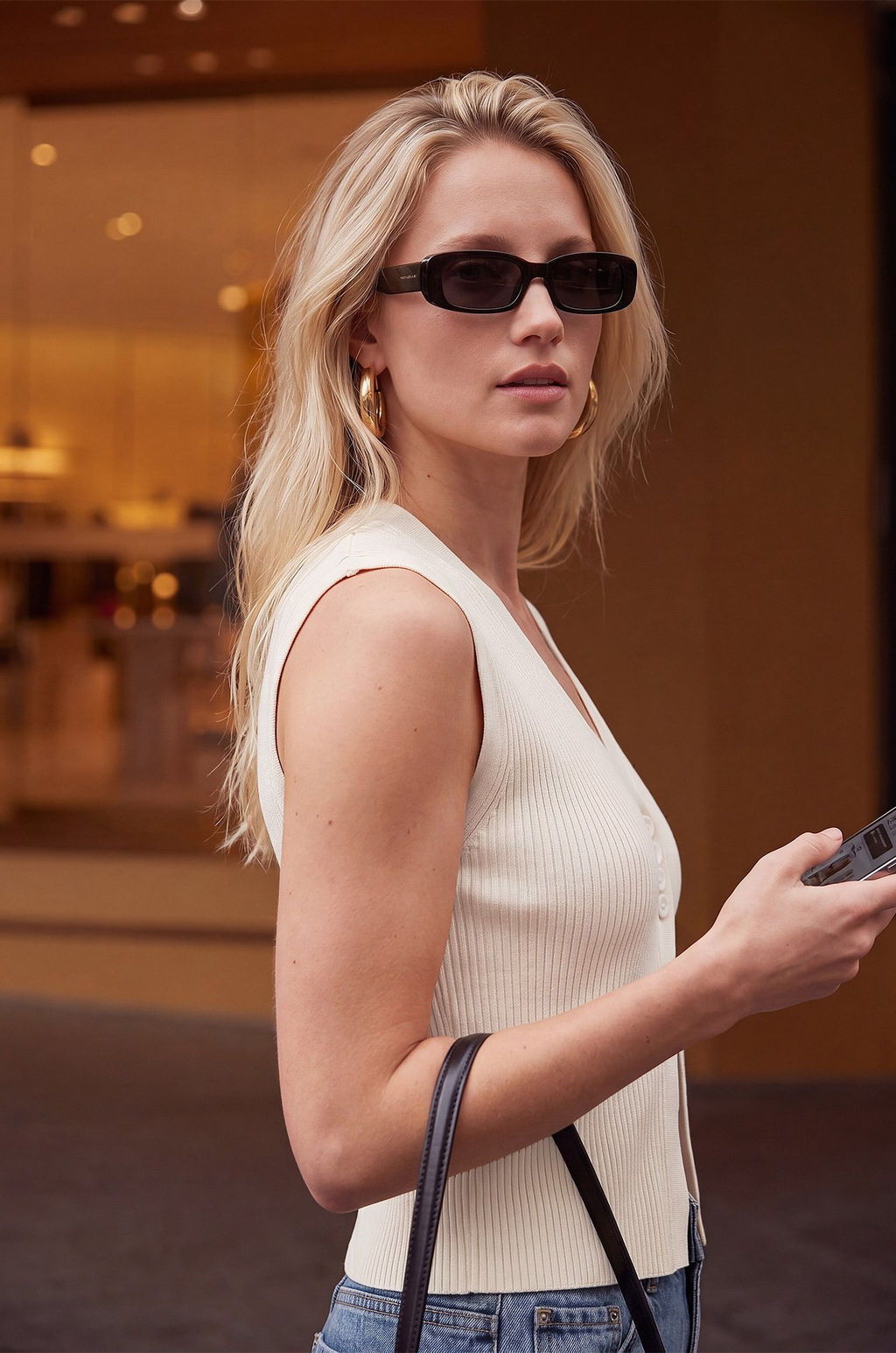 Женский топ вязаный лапша на пуговицах Happyfox