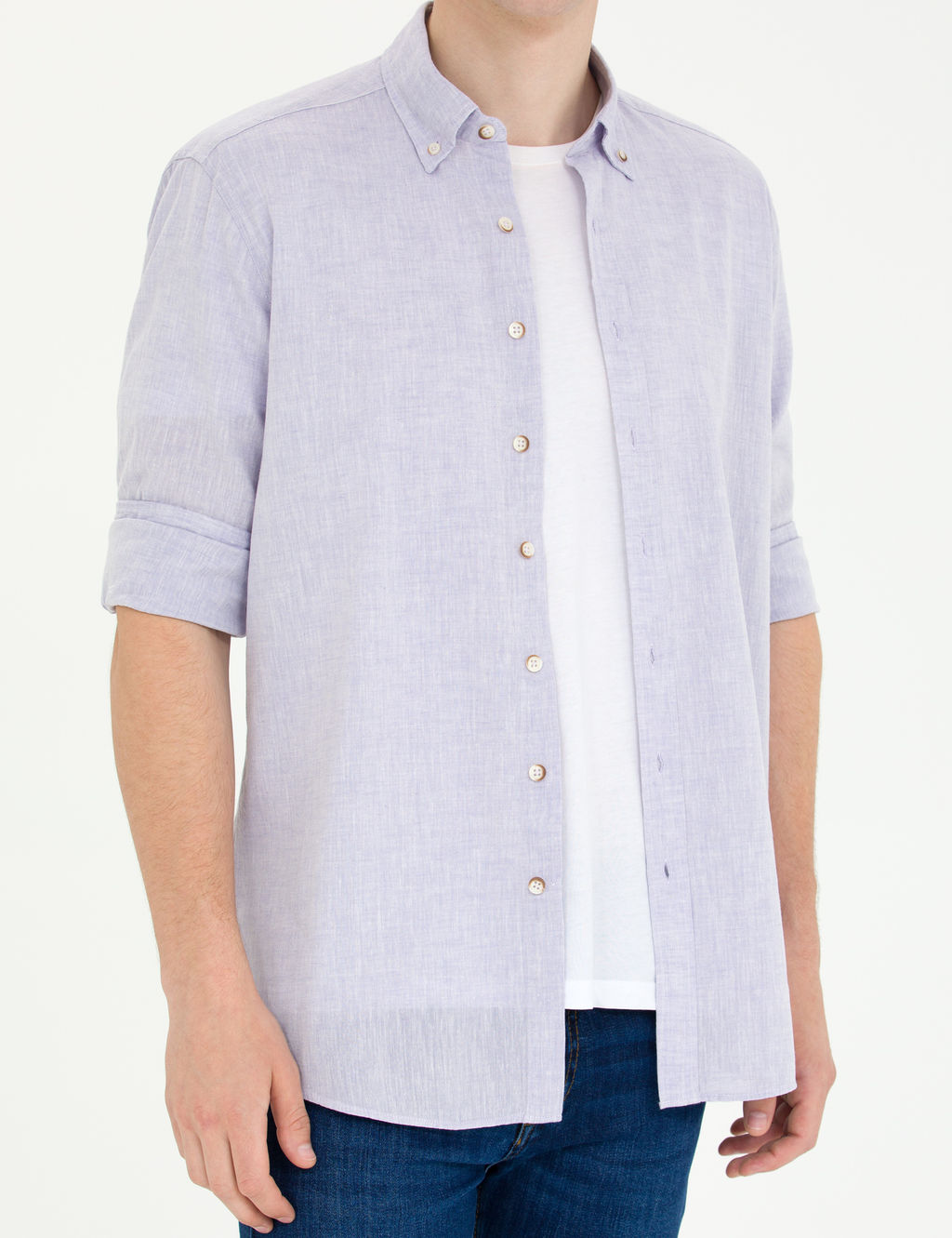 Lila Regular Fit Uzun Kollu G_mlek