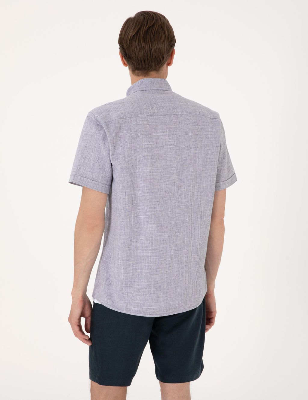 Lacivert Regular Fit K_sa Kollu G_mlek - Pierre cardin фото 5