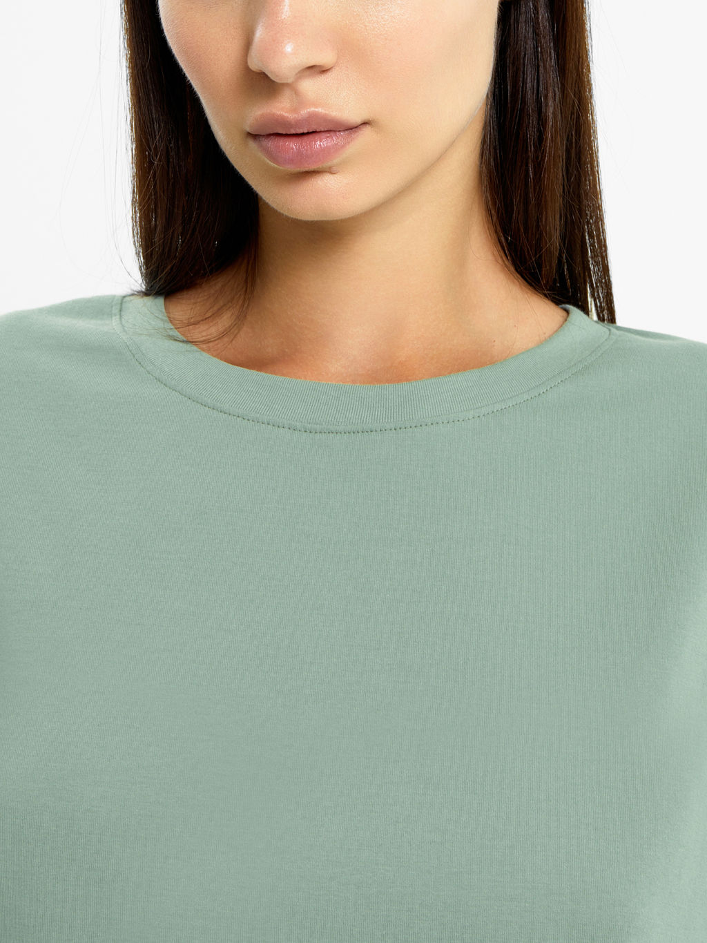 Джемпер женский в пыльно-зеленом оттенке шалфей 122868 - Mark formelle фото 4