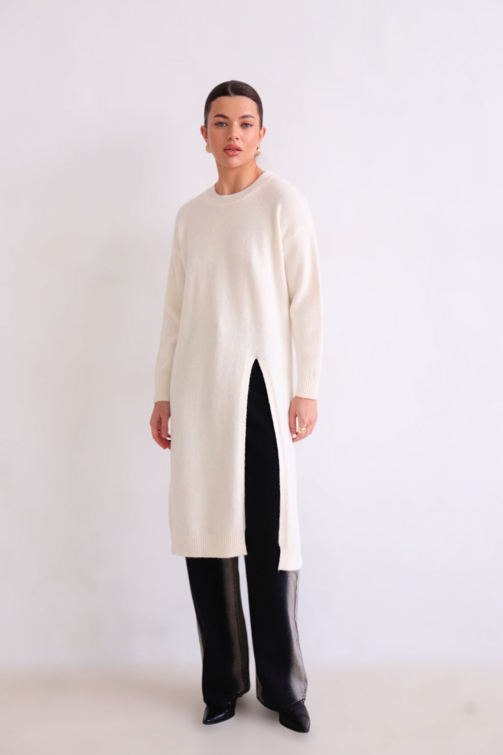 Martichelli Джемпер с ассиметричным разрезом