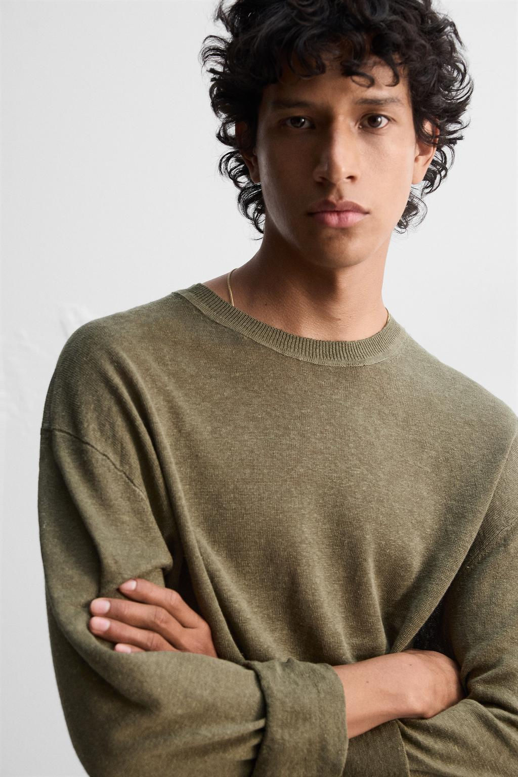 LIGHTWEIGHT 100% LINEN SWEATER - Zara фото 14